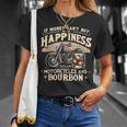 お金で幸せが買えないならバーボンとバイクを解説 Tシャツ 彼女への贈り物