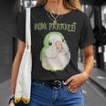 かわいいオキナインコインコクエーカーオウム鳥の恋人 Tシャツ 彼女への贈り物