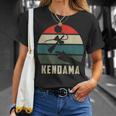 けん玉トス レトロサンセット けん玉 スピリット・オブ・ケンダマ Tシャツ 彼女への贈り物