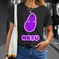 なす 茄子『Oyasai お野菜』ゆる かわいい キャラクター 面白い Tシャツ 彼女への贈り物