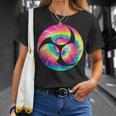みつどもえシンボル 70年代 タイダイ 太鼓ドラマー Tシャツ 彼女への贈り物