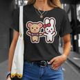 ゆるかわメルちゃん 漫画バックプリント Tシャツ 彼女への贈り物
