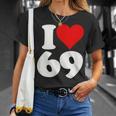アイラブハート 69 シックスティナイン Tシャツ 彼女への贈り物