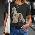 アイ・ラブ・アフガン・ハウンド Tシャツ 彼女への贈り物