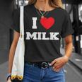 アイ・ラブ・ミルク Tシャツ 彼女への贈り物
