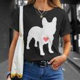 アイ・ラヴ・マイ・フレンチ・ブルドッグ Tシャツ 彼女への贈り物