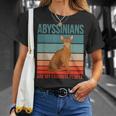 アビシニアン私の好きな人たち 子猫猫の飼い主 アビシニアン Tシャツ 彼女への贈り物
