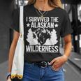 アラスカの荒野を生き延びたアラスカ 長袖tシャツ Tシャツ 彼女への贈り物
