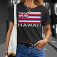 アロハのハワイ州旗 Tシャツ 彼女への贈り物