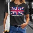 イギリスの国旗。 Tシャツ 彼女への贈り物