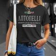 イタリアラ・ファミリア・アントネッリがミートボールで人生をつかむ Tシャツ 彼女への贈り物