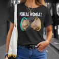 ウォンバット愛好家のためのポータルウォンバットダンクミーム Tシャツ 彼女への贈り物