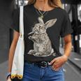 ウサギの大麻 Tシャツ 彼女への贈り物
