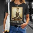 エリザベスii ヴィンテージ レトロ 神ave The Queen Uk Monarch Tシャツ 彼女への贈り物