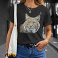 オオヤマネコのデザインオオヤマネコの野良猫ギフト Tシャツ 彼女への贈り物