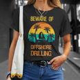 オフショア掘削に気をつけて面白い言葉 Tシャツ 彼女への贈り物