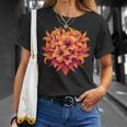 オレンジ ハイビスカス トロピカル ブロッサム 夏 美学 Tシャツ 彼女への贈り物