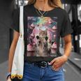 カップケーキの森の猫 Tシャツ 彼女への贈り物