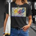 カンディンスキー 抽象芸術 黄色 赤 青 Tシャツ 彼女への贈り物