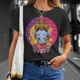 ガネーシャ 象 ヒンドゥー教の神 ガネーシャ 河合主 ガネーシャ 長袖tシャツ Tシャツ 彼女への贈り物