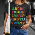 キッズ Abcs シャツ アルファベット カラフル 文字 読書 キッズ Tシャツ 彼女への贈り物