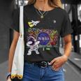 キッズ Nasaグラフィティアート宇宙飛行士キッドダビングスペースシャトルクール Tシャツ 彼女への贈り物