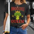 キュート ブロッコリー クイーン 引用 おもしろい 野菜 ブロッコリー愛好家 Tシャツ 彼女への贈り物