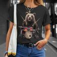 クマの演奏 ドラム リアル Tシャツ 彼女への贈り物