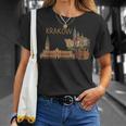 クラクフ ポーランド 旅行 お土産 都市 ランドマーク ギフト Tシャツ 彼女への贈り物