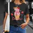クレヨンしんちゃん ひまわりとアイスクリームしんちゃんのティータイム Tシャツ 彼女への贈り物
