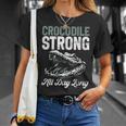 クロコダイル ストロング オールデイ ロング クロコダイル 長袖tシャツ Tシャツ 彼女への贈り物