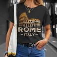 クール ヴィンテージ ローマ イタリア コロッセオ お土産 ローマ イタリア Tシャツ 彼女への贈り物