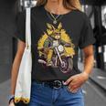 クールなウサギ オートバイライダー 野生の野ウサギバイカー Tシャツ 彼女への贈り物