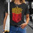 クールなフライドポテトポケットノベルティグラフィックtシャツ&クールデザイン Tシャツ 彼女への贈り物