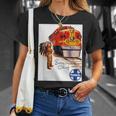 サンタフェ鉄道 ネイティブアメリカン 列車レール 旅行 Tシャツ 彼女への贈り物
