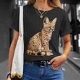 サーバル アニマル サーバルズ アフリカン ワイルドキャット サーバルキャット ワイルドキャット Tシャツ 彼女への贈り物