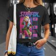 ザ・スーパーマリオギャラクシー・ムービー Fox Mccloud Retro Hero 長袖tシャツ Tシャツ 彼女への贈り物