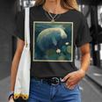 シュールレアリズム 日本画マナティー Tシャツ 彼女への贈り物