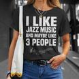 ジャズミュージックジャンル ミュージシャン 作曲家 内向的パフォーマー Tシャツ 彼女への贈り物