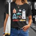 ジョーズシャークライトハウスオルカボートポリス Tシャツ 彼女への贈り物