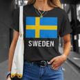 スウェーデン スウェーデンの国旗 Tシャツ 彼女への贈り物