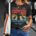 スプリント カヌー カヌー 息子 父親 父 息子 カヌー仲間 Tシャツ 彼女への贈り物