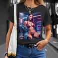 セクシーガールグラフィックtシャツ セクシーラティーナビキニモデル&スポーツカー Tシャツ 彼女への贈り物