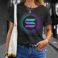 ソラナ・ソルコイン・トゥ・ザ・ムーン Tシャツ 彼女への贈り物