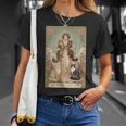 タロット メインクーンレディ アールヌーボー 猫好き Tシャツ 彼女への贈り物