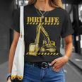 ダートライフ 建設掘削機 重機 オペレーター Tシャツ 彼女への贈り物