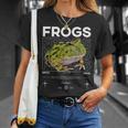 ツノガエル ストリートウェア カエル飼育員 Tシャツ 彼女への贈り物