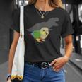 ティーレックス コニュア シャドウオウム パイナップル コニュア ペット 鳥 恋人 Tシャツ 彼女への贈り物