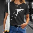 トカゲの跡 クライミング ヤモリ テラリウム 爬虫類 オーナー 長袖tシャツ Tシャツ 彼女への贈り物