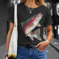 トラウトフィッシングギフトセーター フィッシャーマン ニジマス Tシャツ 彼女への贈り物